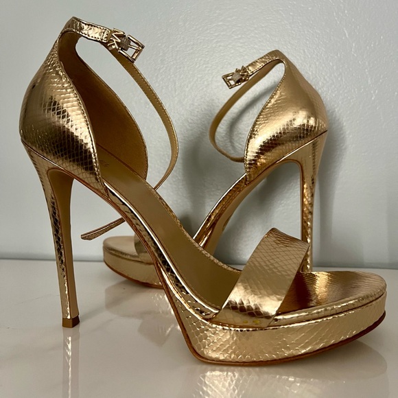 MICHAEL KORS JORDYN PLATFORM HEELS 9.5 👑 - Picture 2 of 11